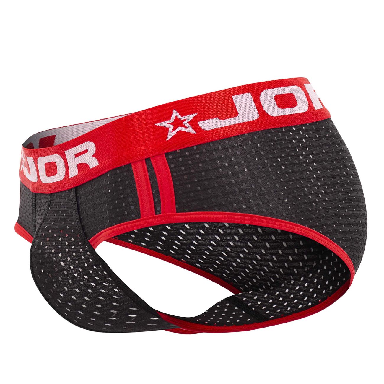 JOR 1635 Electro Briefs Black & Red