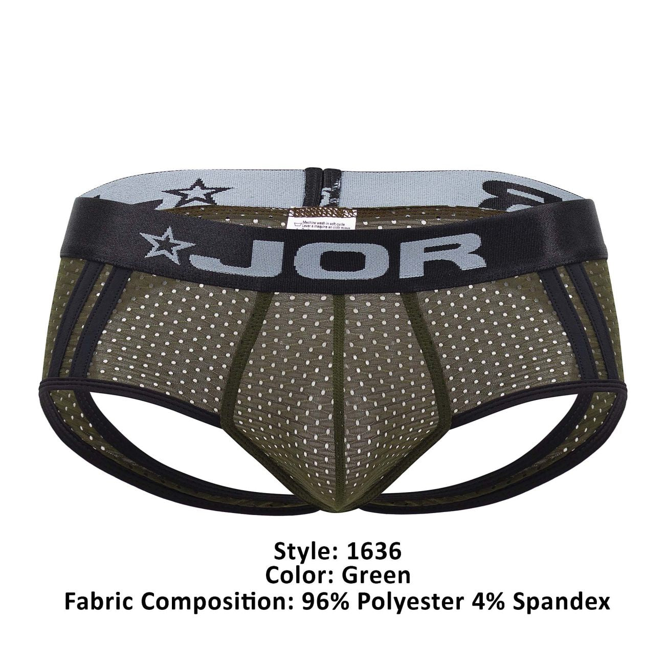 JOR 1636 Electro Jockstrap Green & Black