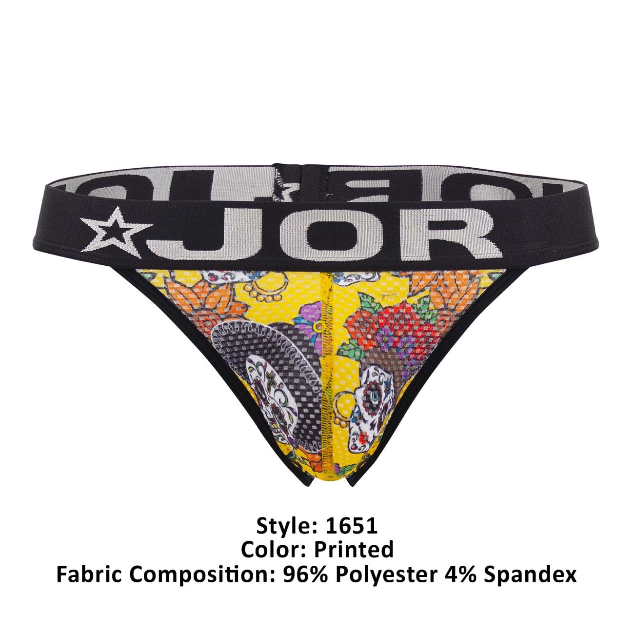 JOR 1651 Guadalupe Thongs Day of the Dead Printed