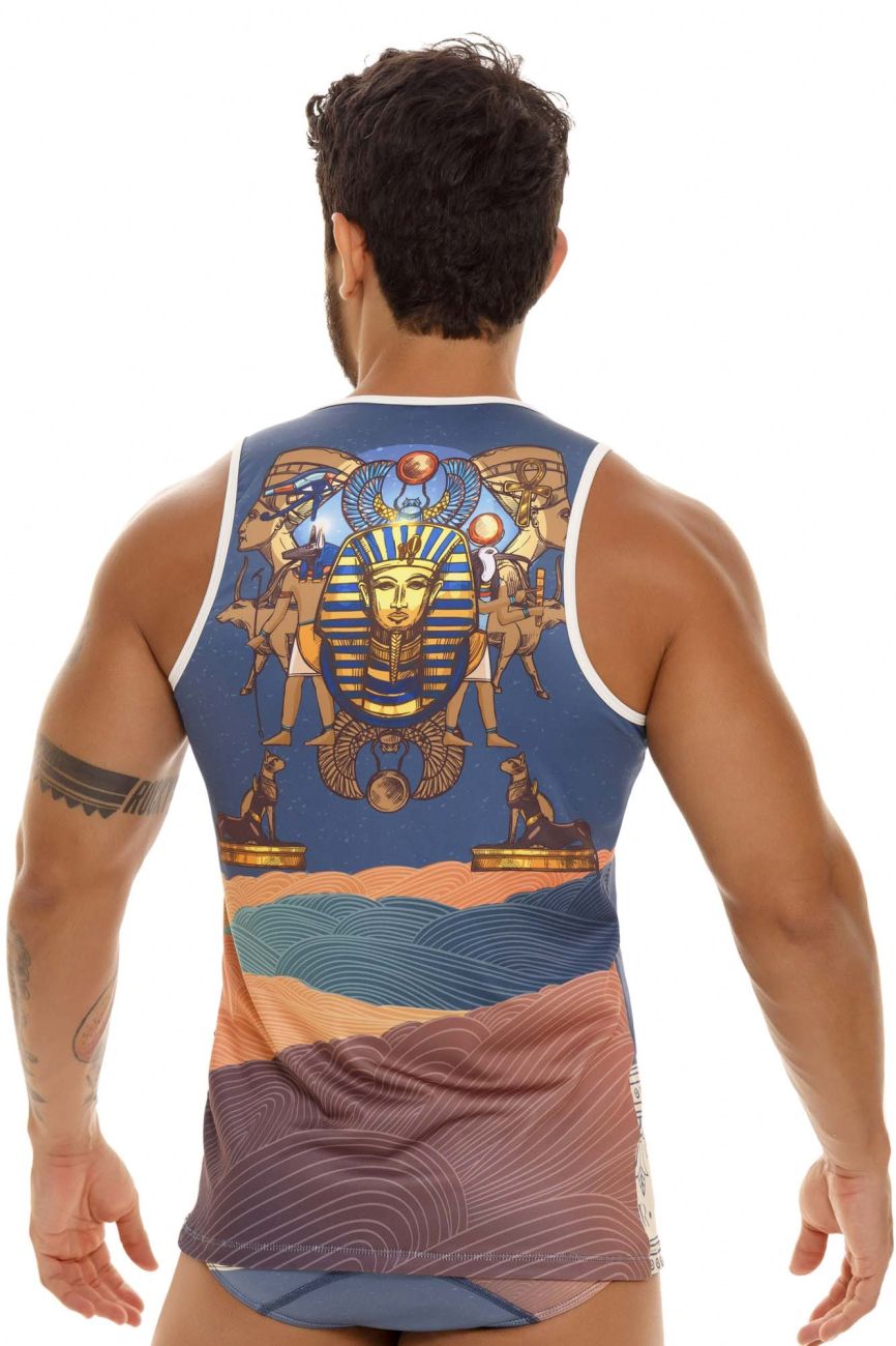 JOR 1884 Luxor Tank Top Printed Blue