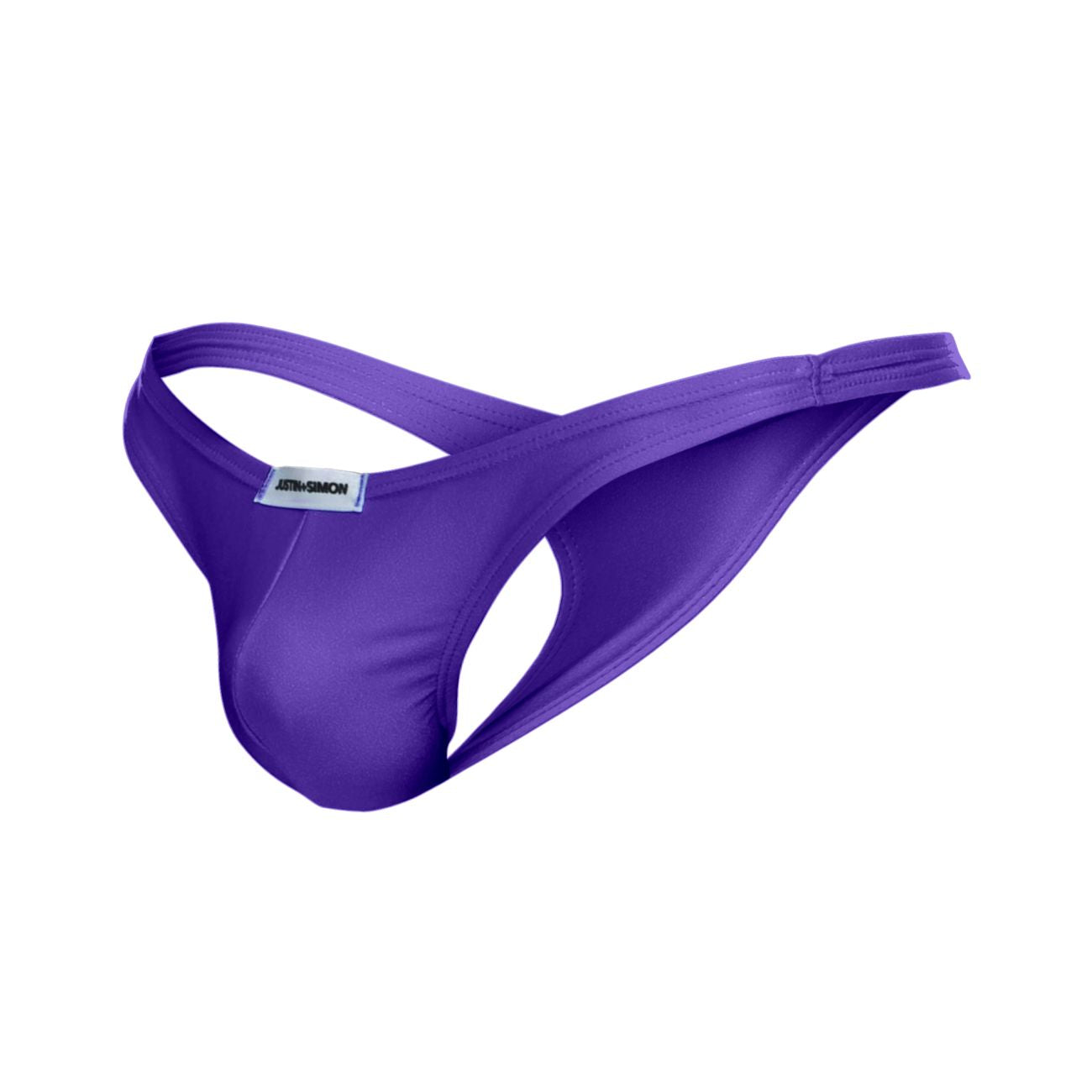 JUSTIN+SIMON XSJ03 Silky Sexy Thongs Purple Plus Sizes