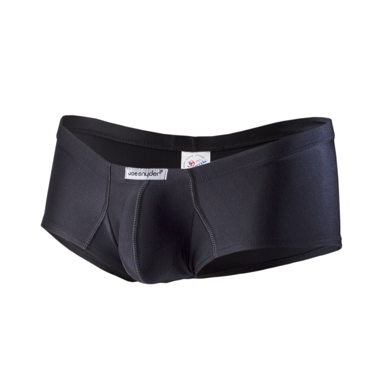 Joe Snyder JS13-Pol Polyester Cheek Boxer Black Poly