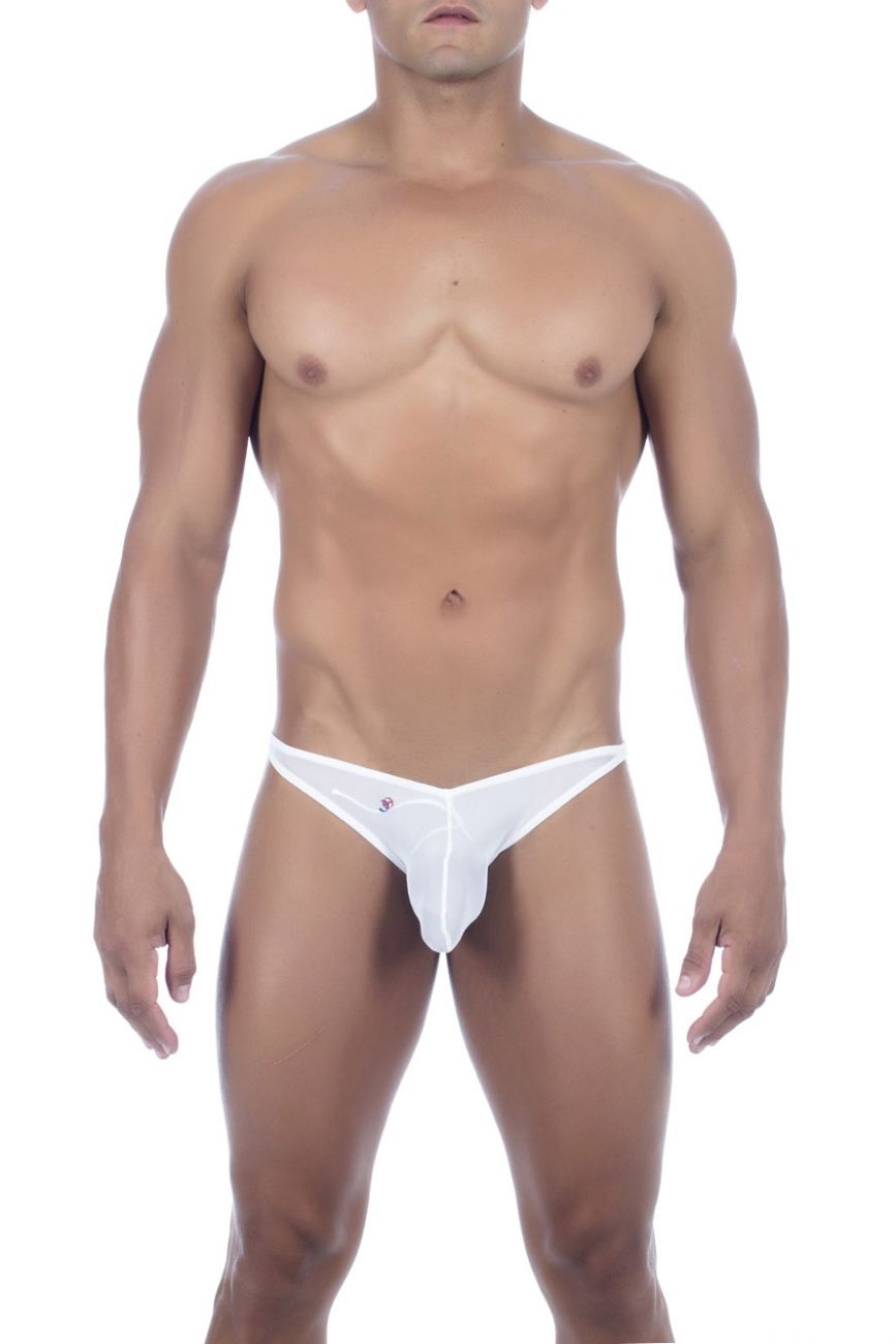 Joe Snyder JSMBUL01 Maxibulge Bikini White Mesh