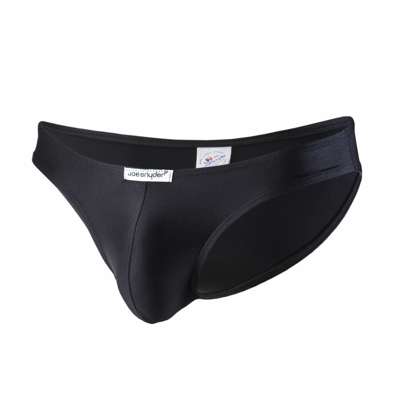 Mens Joe Snyder Polyester Classic Bikini Brief Black