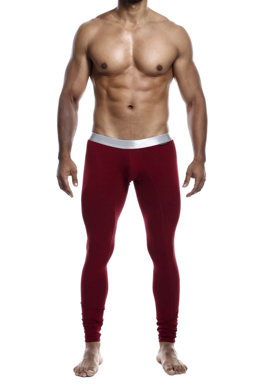 MaleBasics MB105 Classic Pima Long Johns Wine