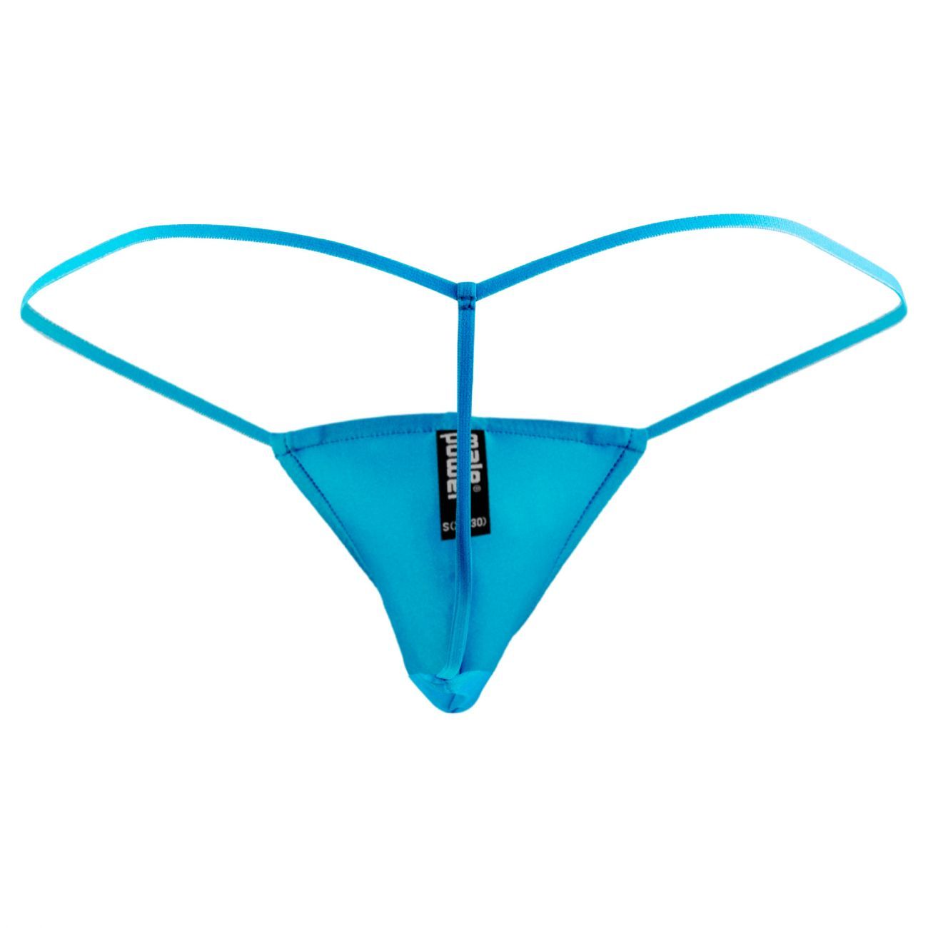 Male Power PAK870 Euro Male Spandex Pouch G String Blue