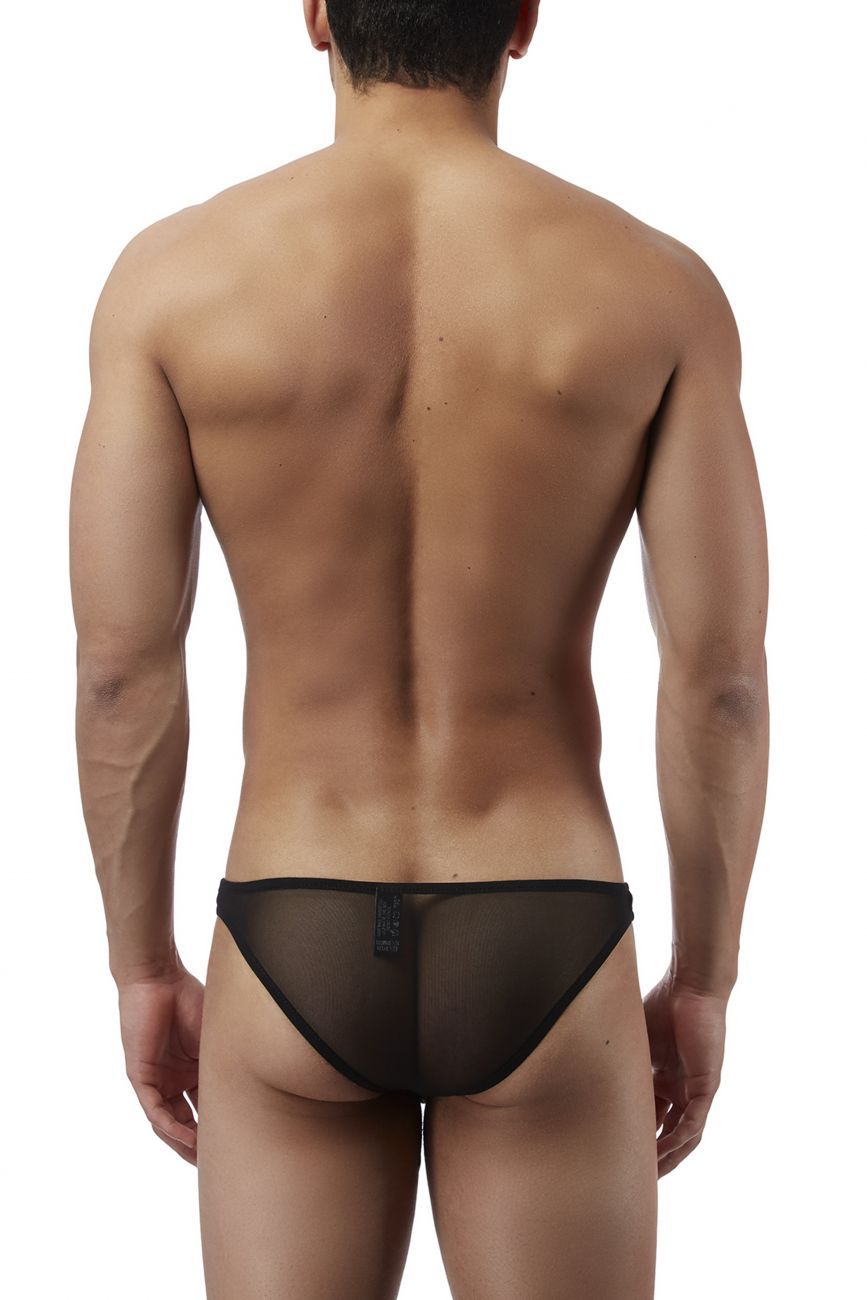 Male Power PAK881 Euro Male Mesh Brazilian Pouch Bikini Black