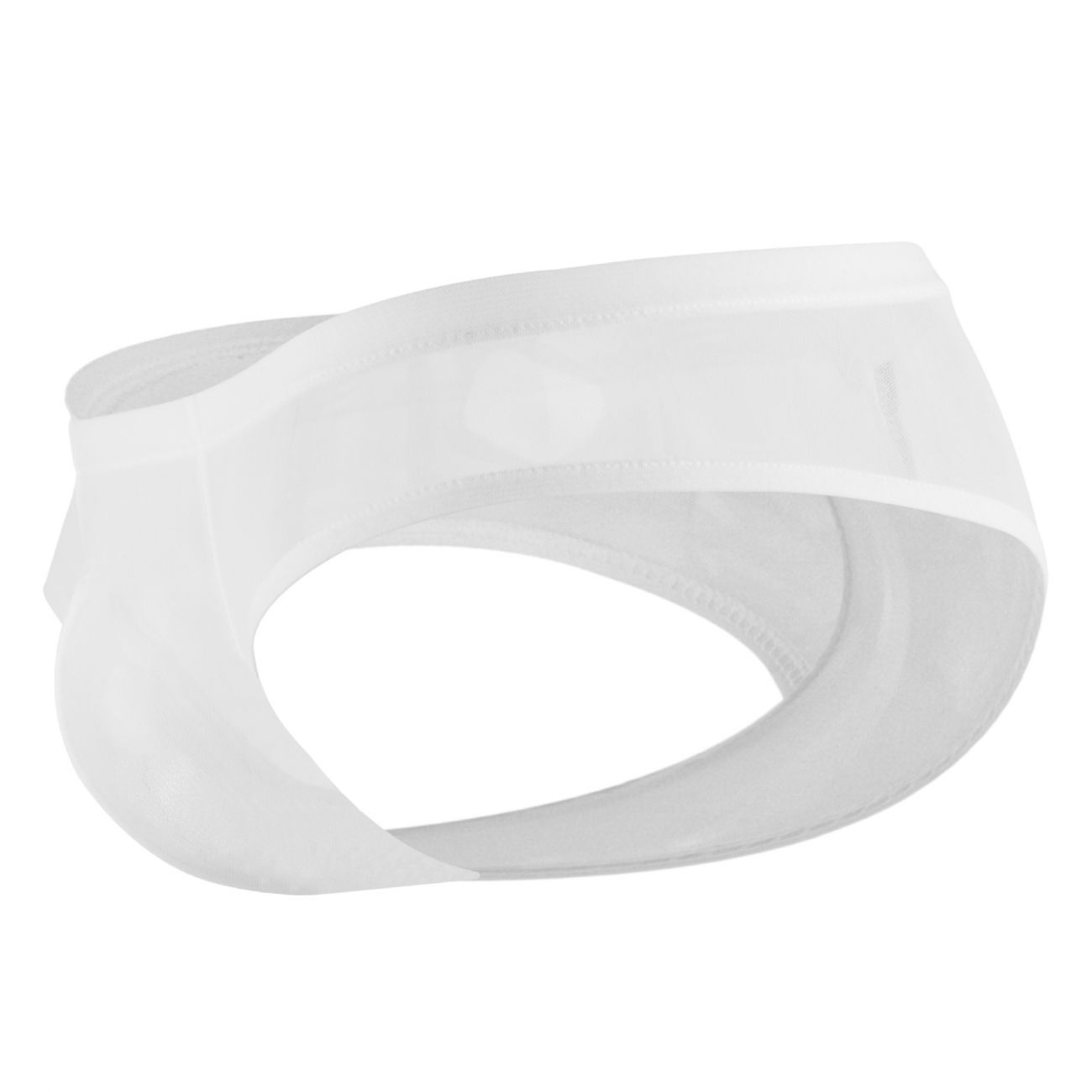 Male Power PAK883 Euro Male Mesh Shirred Pouch Manty Briefs White