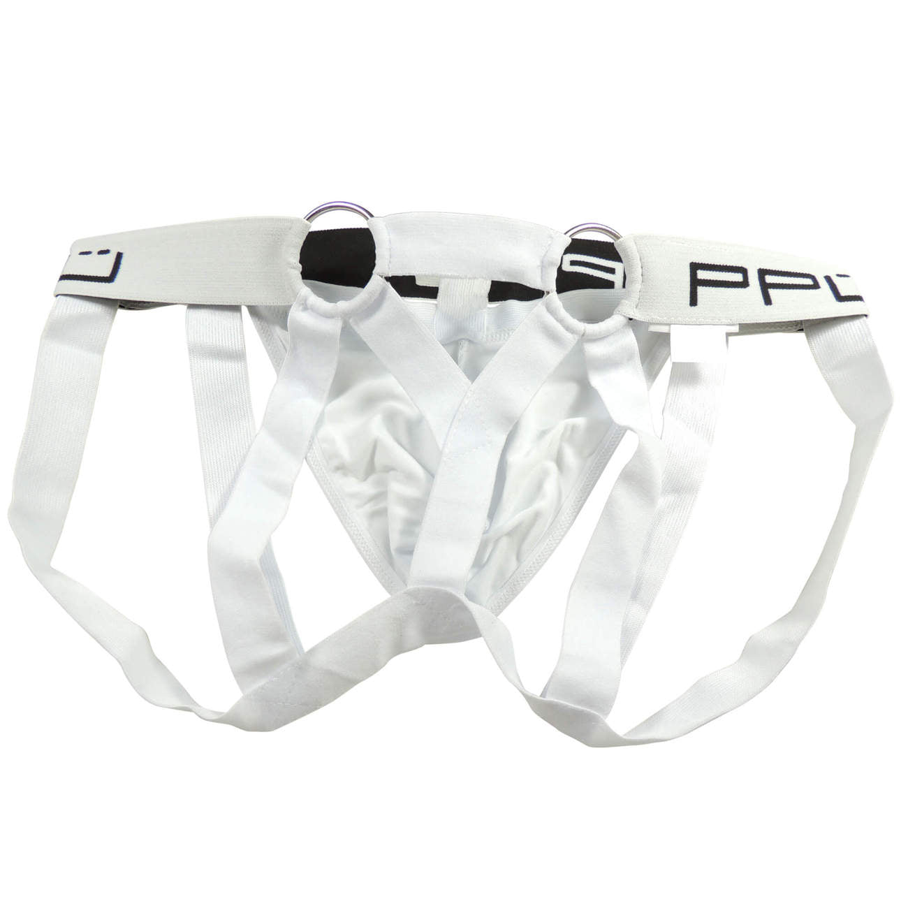 PPU 1305 Multi-Strap Jockstrap White