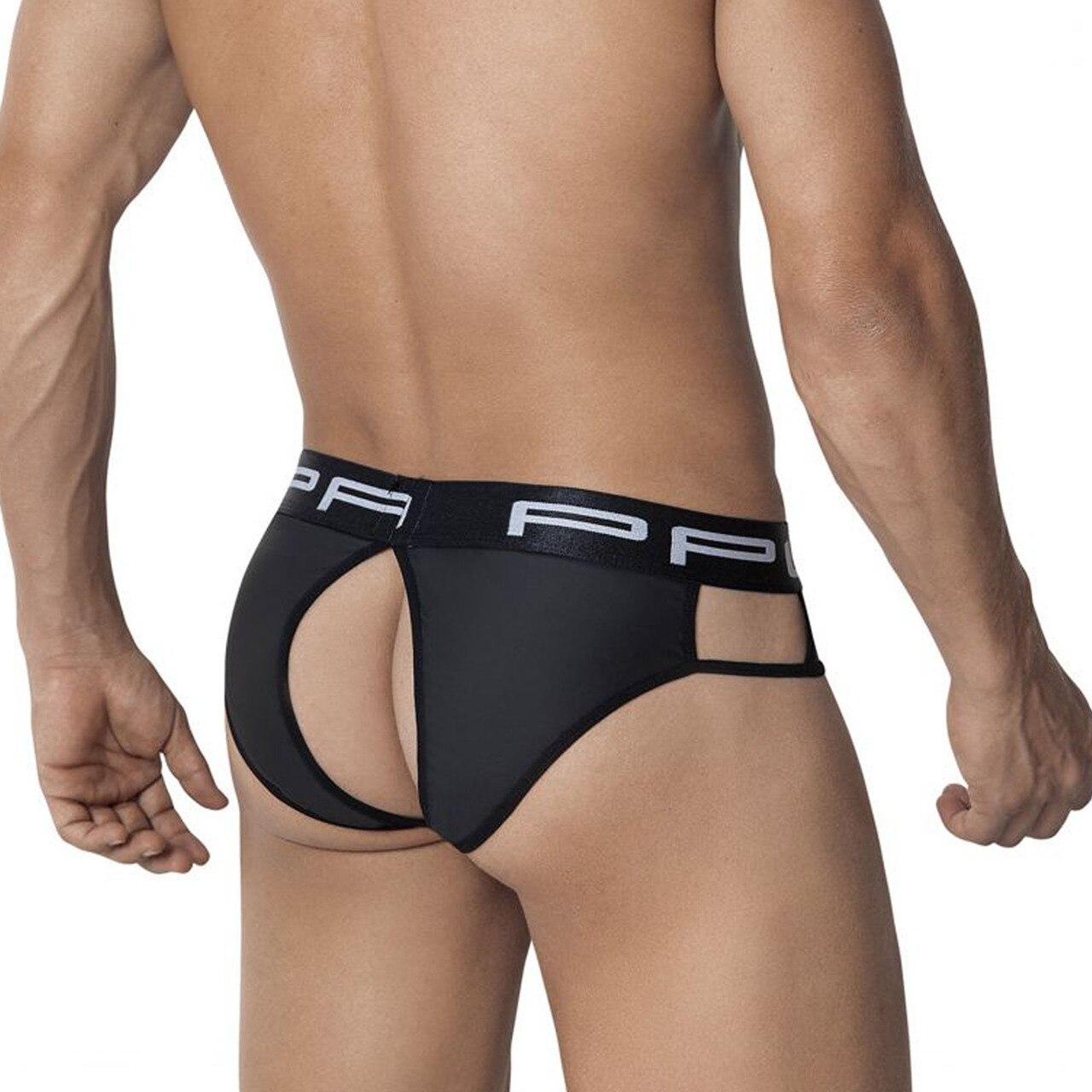 Mens PPU Underwear Bottomless Brief Black