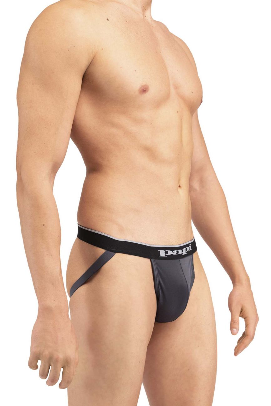 Papi UMPA006 2PK Jockstrap Black Gray