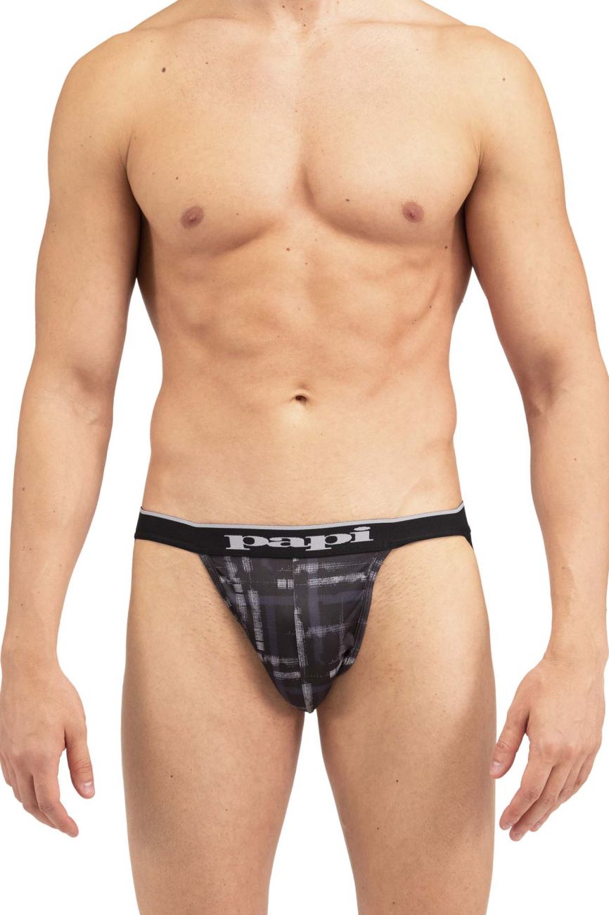 Papi UMPA006 2PK Jockstrap Black Gray