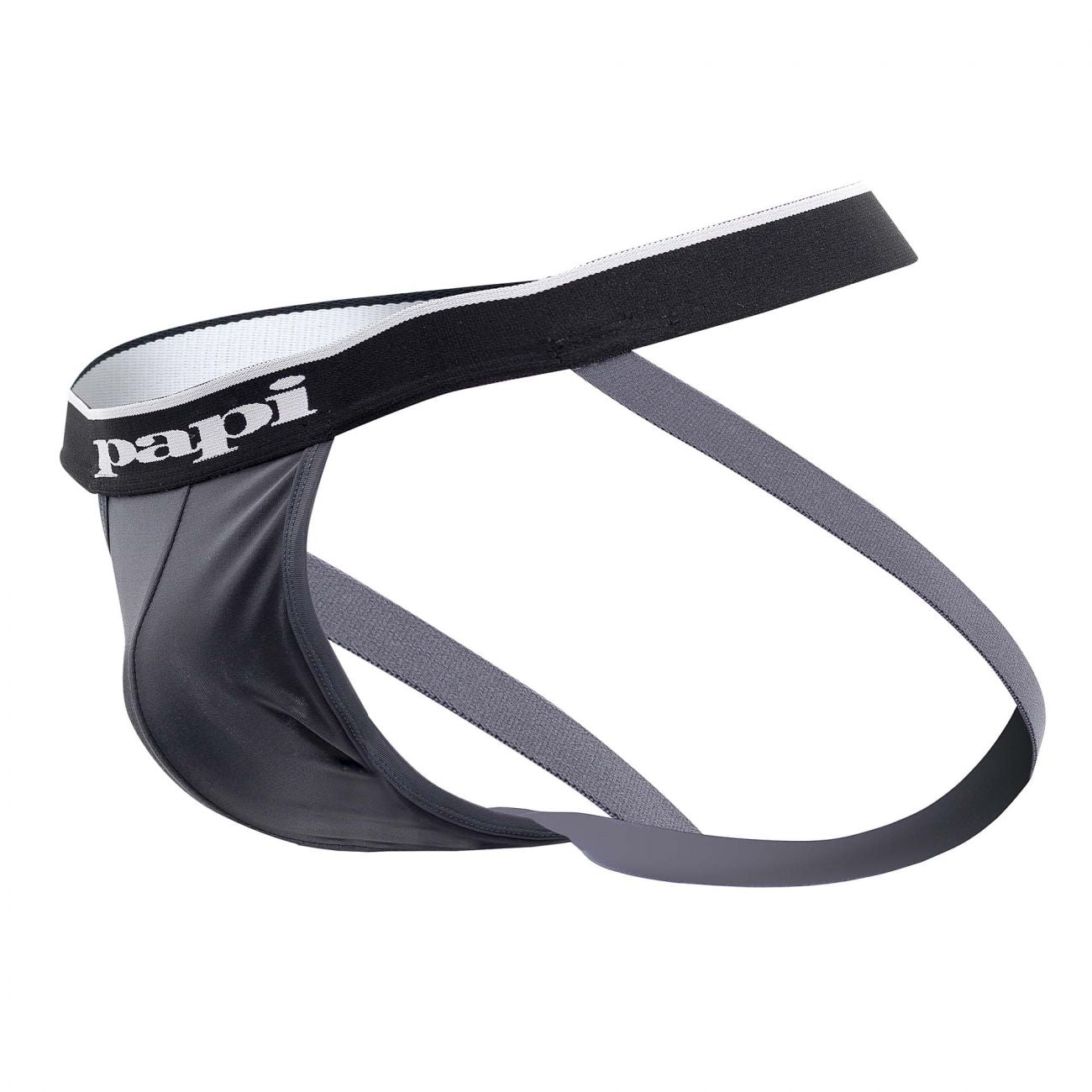 Papi UMPA006 2PK Jockstrap Black Gray