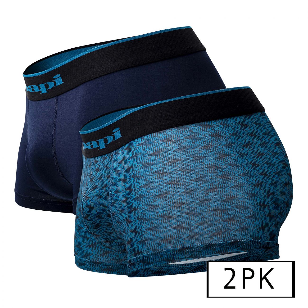 Papi UMPA048 Microflex Brazilian Trunks Teal-Graphic