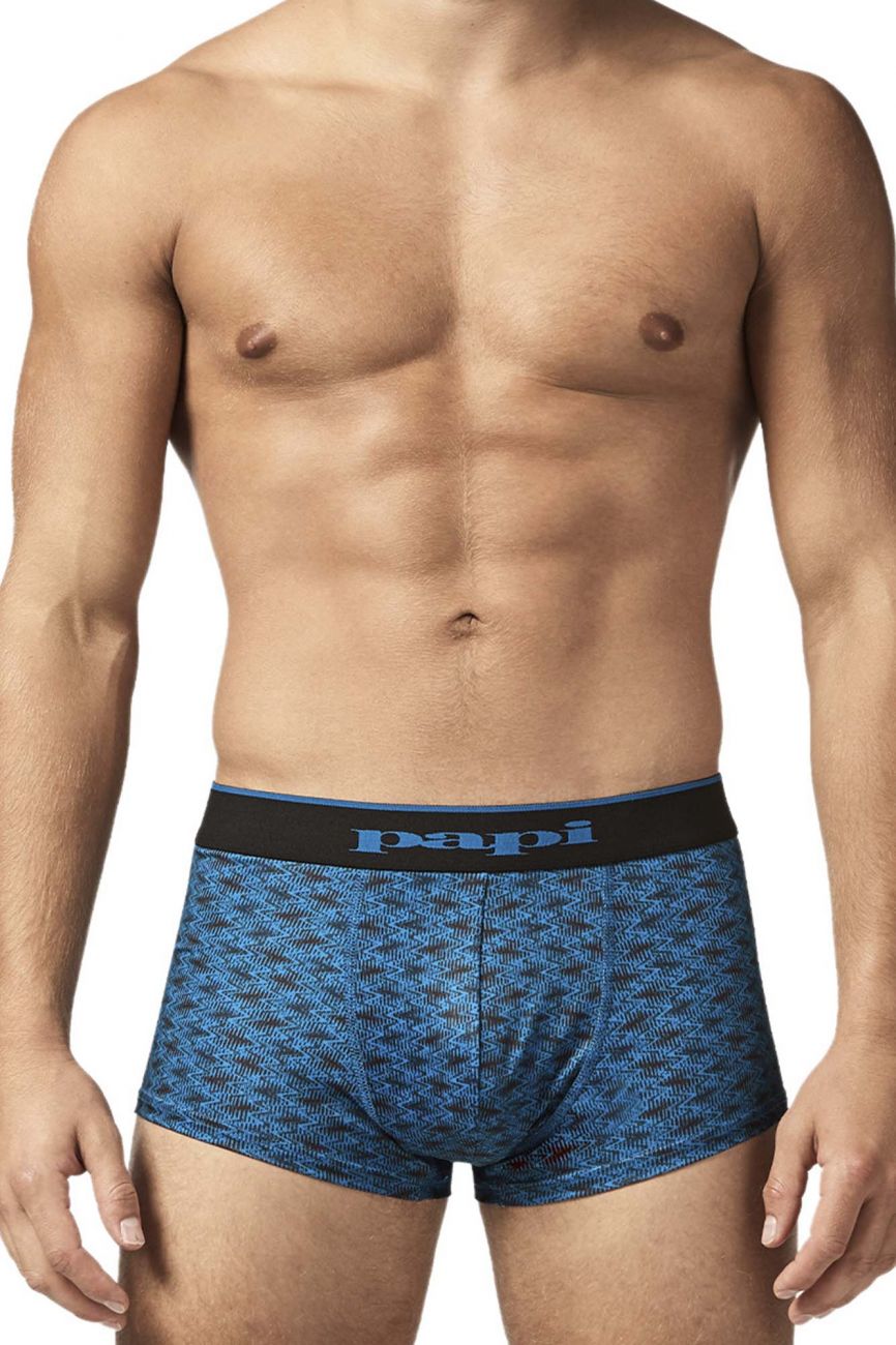 Papi UMPA048 Microflex Brazilian Trunks Teal-Graphic