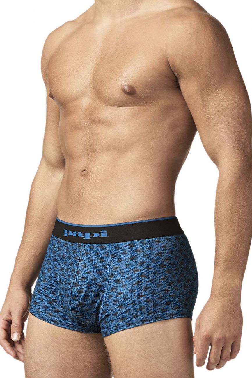 Papi UMPA048 Microflex Brazilian Trunks Teal-Graphic