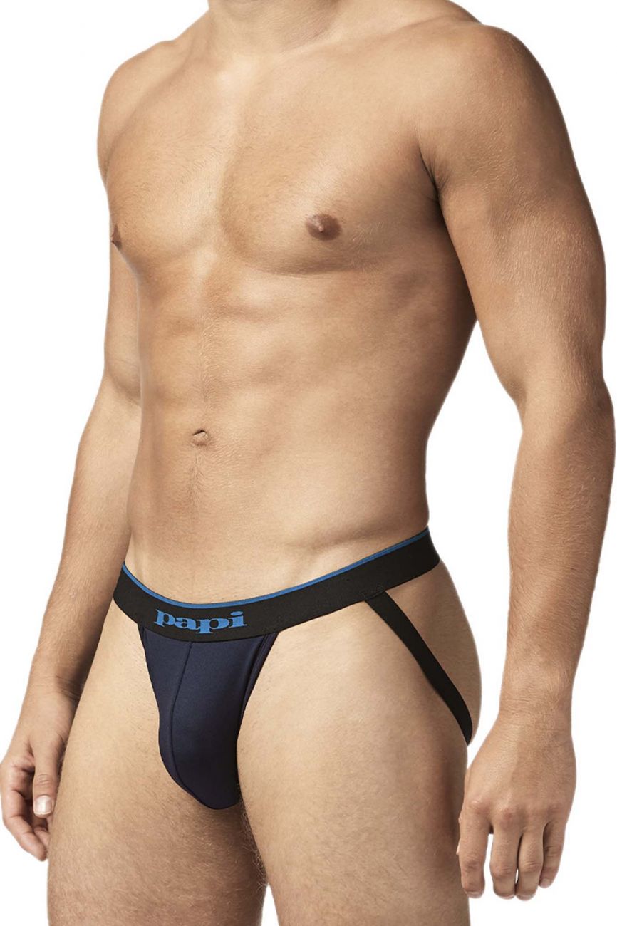 Papi UMPA049 Microflex Jockstrap Teal-Leopard