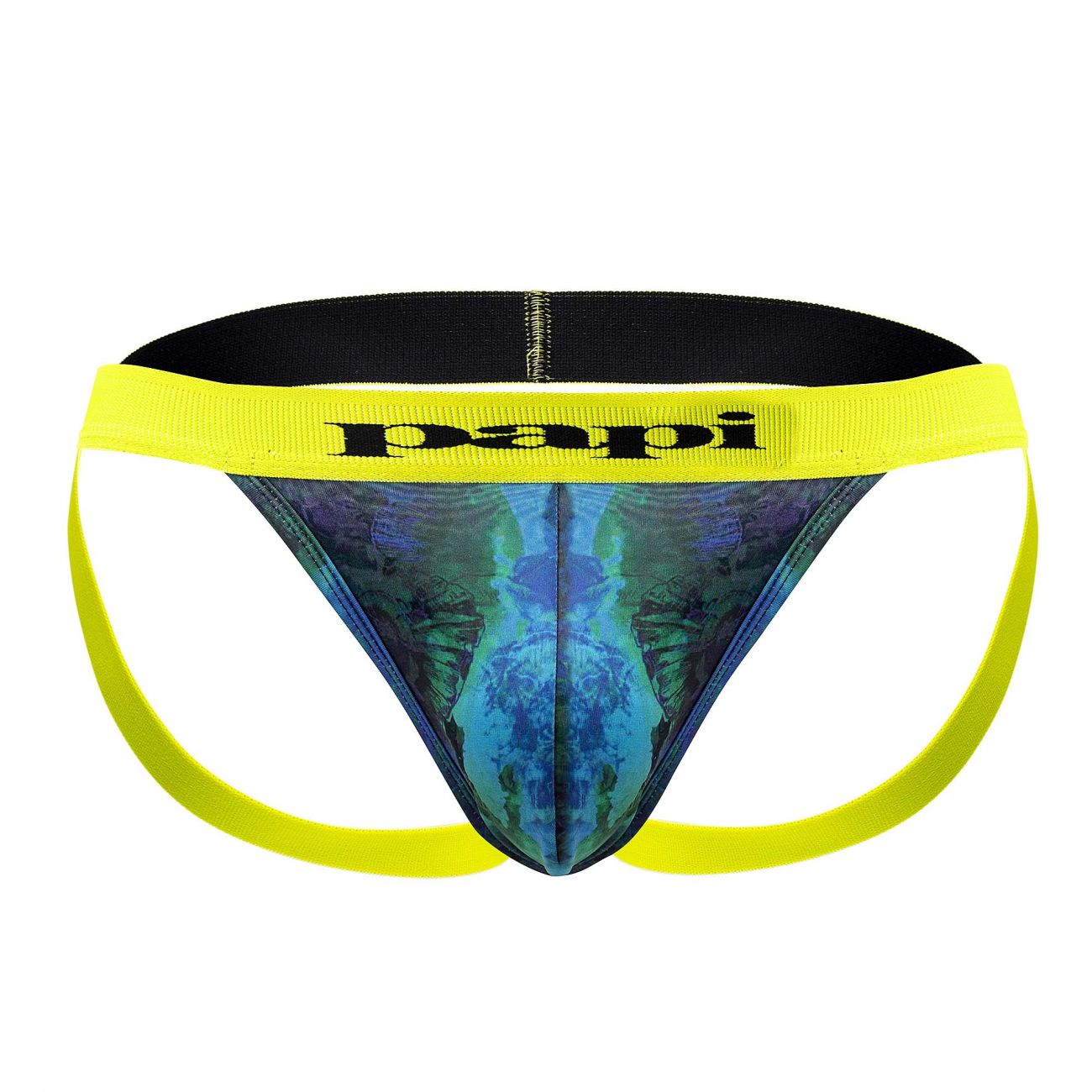 Papi UMPA051 Fashion Microflex Brazilian Jockstrap Ocean Multi Print