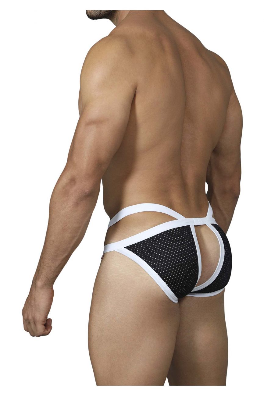 SALE - Mens Pikante Idyllic Open Briefs Black