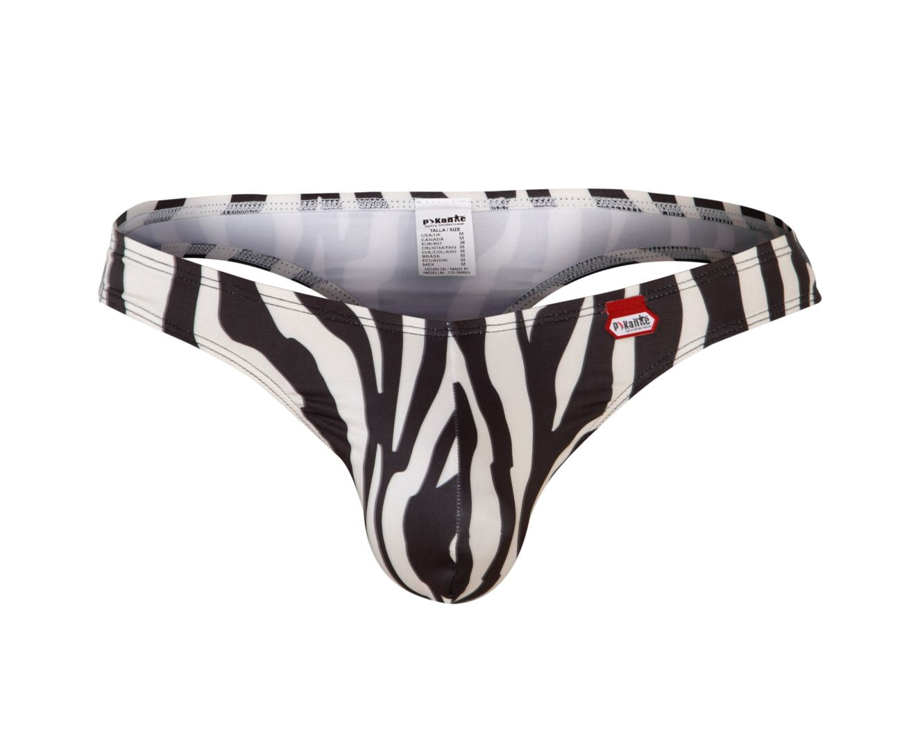 Pikante 0996 Yuba Thongs Animal Print Beige with Black