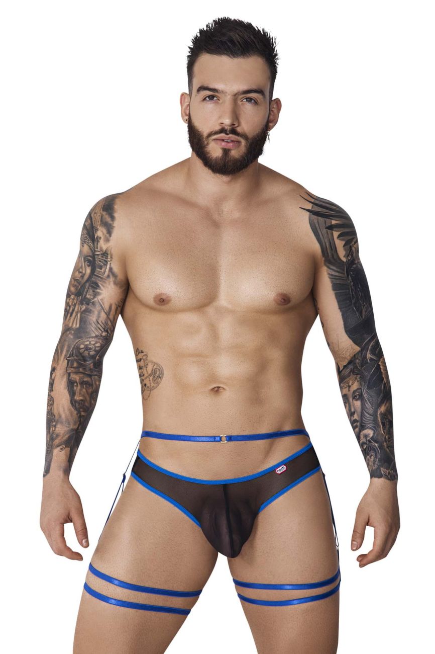 Pikante 1082 Lujueria Garter Thongs Blue