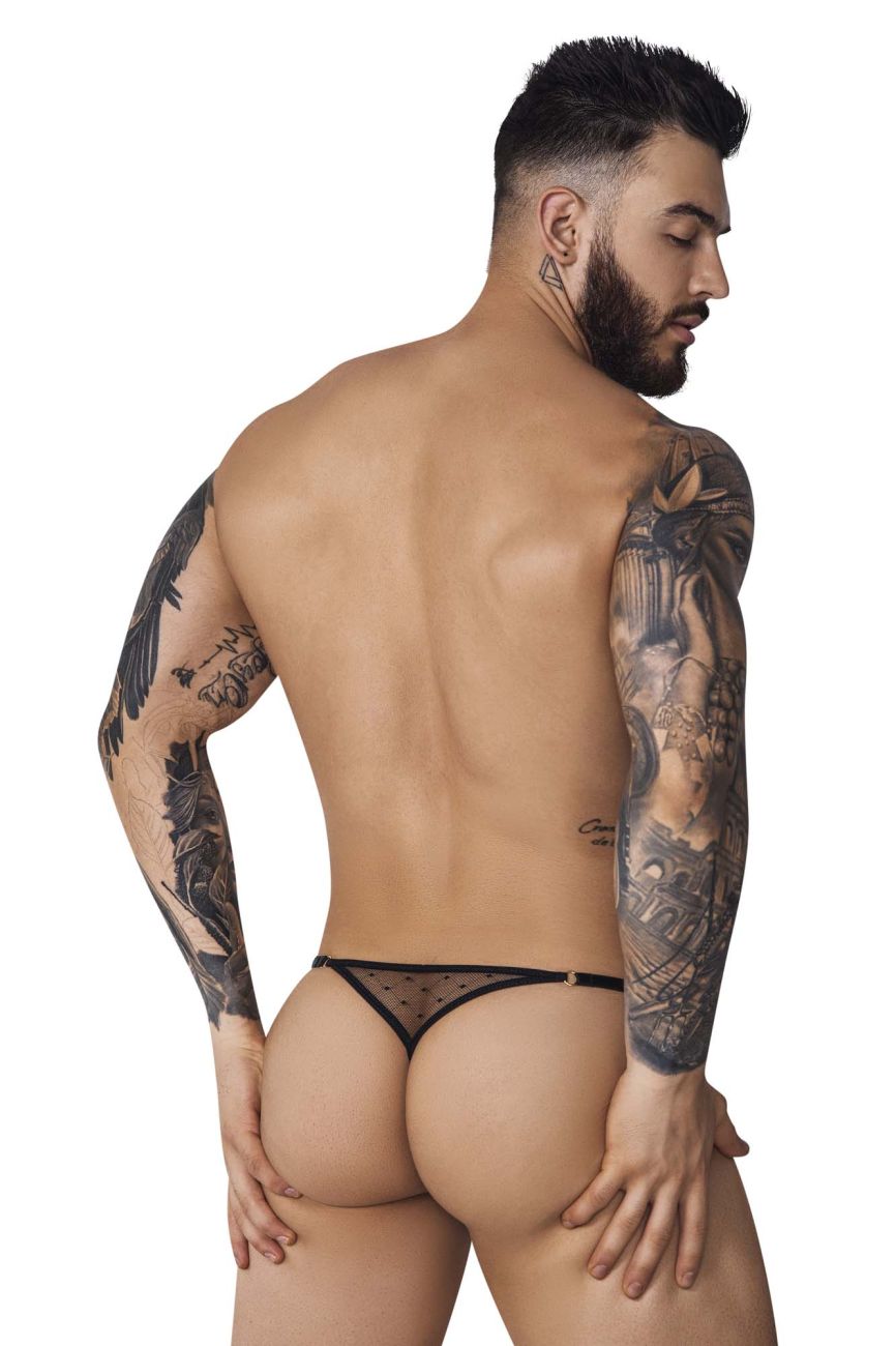 Pikante 1094 Oomph Mesh Thongs Black