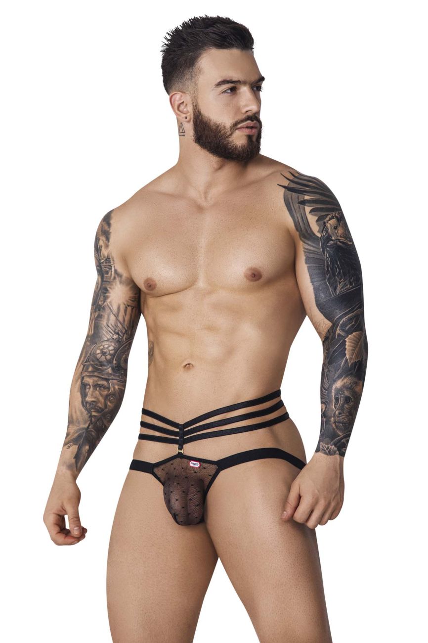 Pikante 1095 Oomph Mesh Jockstrap Black