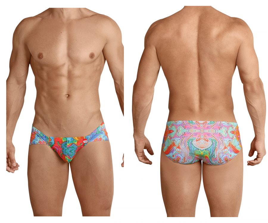 Pikante 8715 Aladin Matrix Briefs Green Multi Coloured