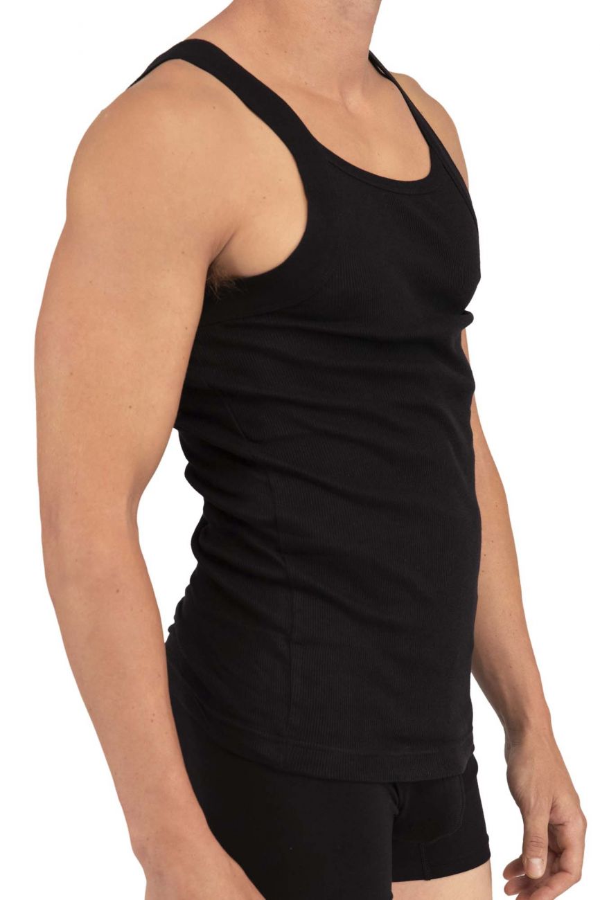 Rico 250503 3PK Modern Tank Top Black and Gray