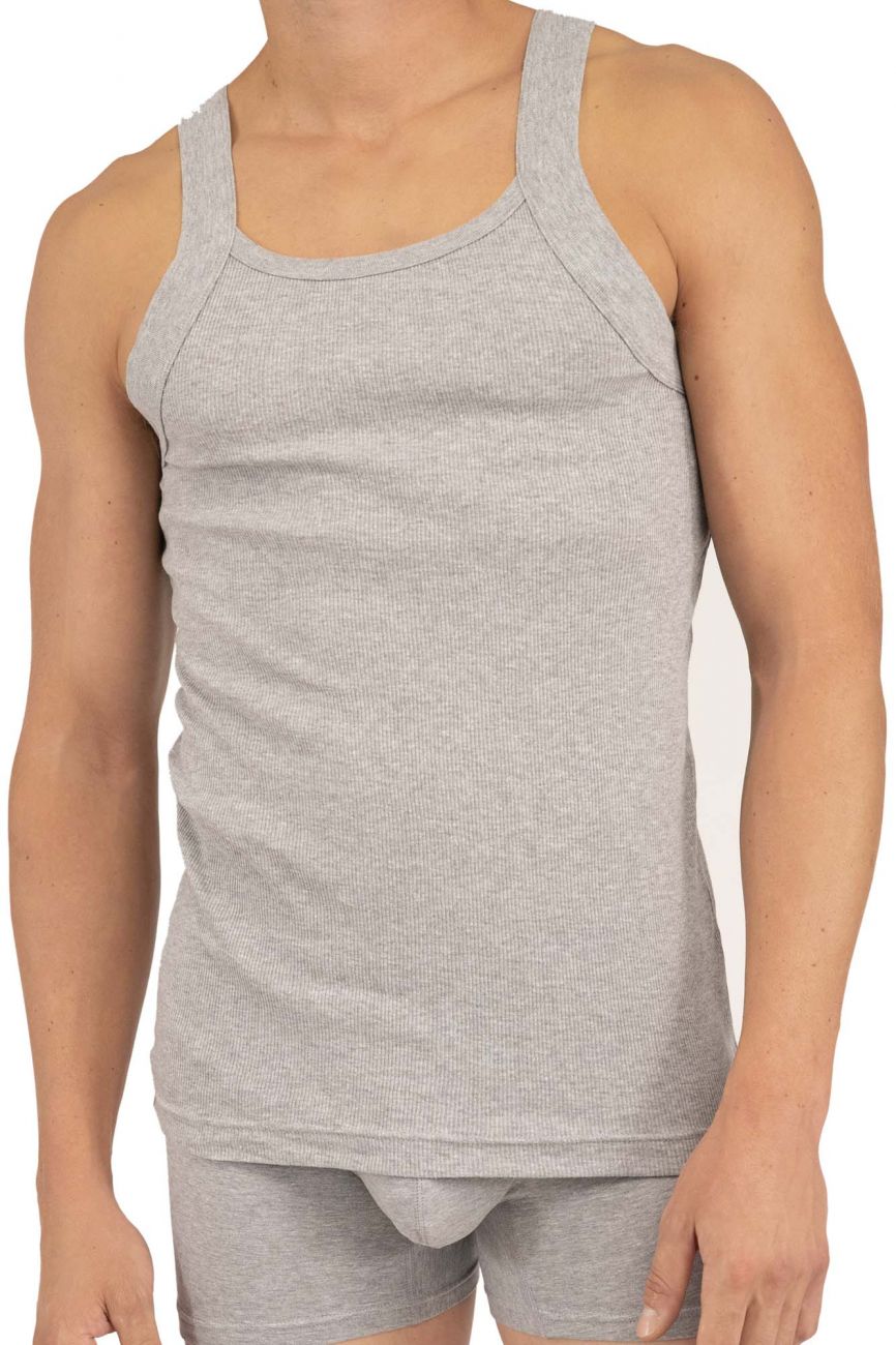 Rico 250503 3PK Modern Tank Top Black and Gray