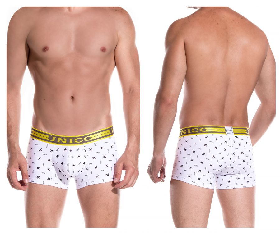 Unico 1902010013100 Trunks Radical White Printed