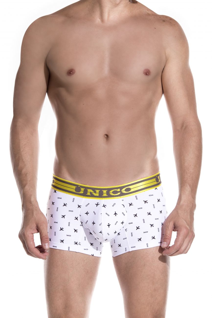 Unico 1902010013100 Trunks Radical White Printed