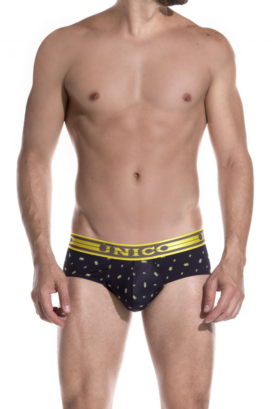 Unico 1902020113299 Briefs Unexpected Black Printed