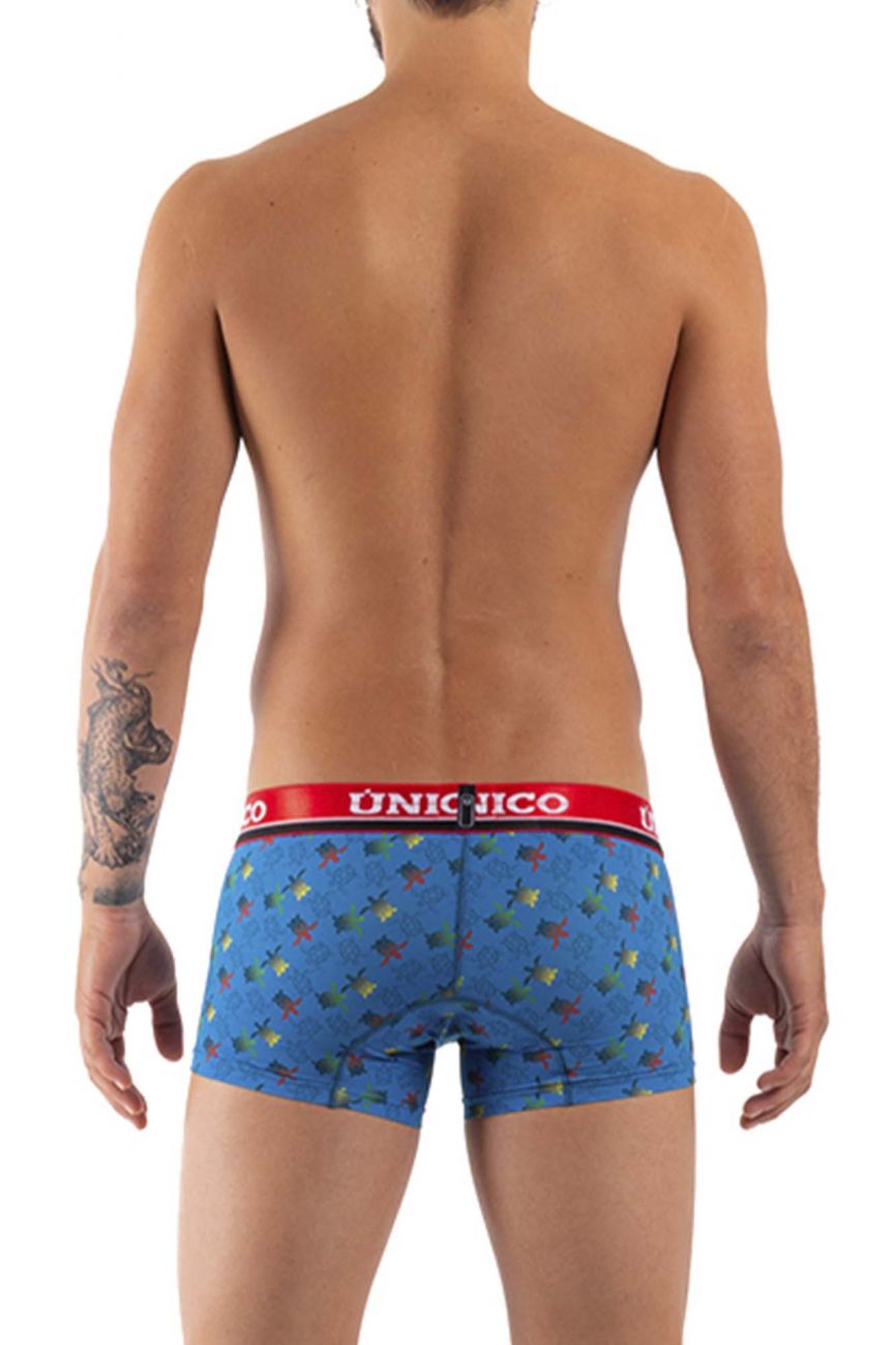 Unico 21100100103 Marine Trutles Trunks Blue Printed