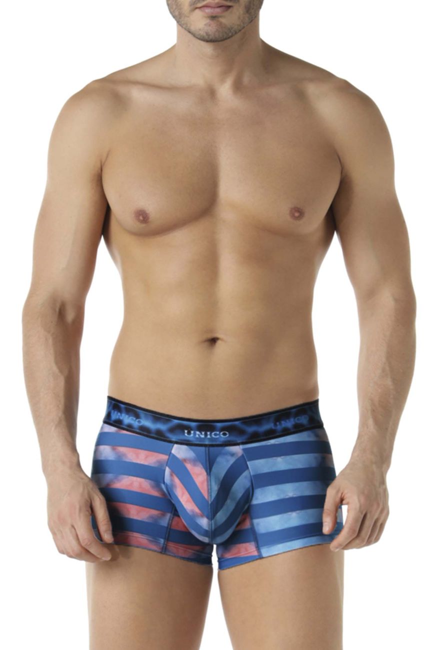 Unico 22070100106 Costera Trunks Blue Printed