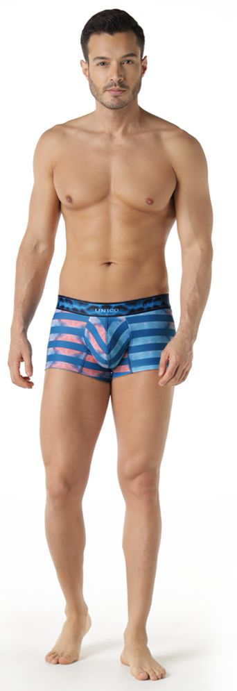 Unico 22070100106 Costera Trunks Blue Printed