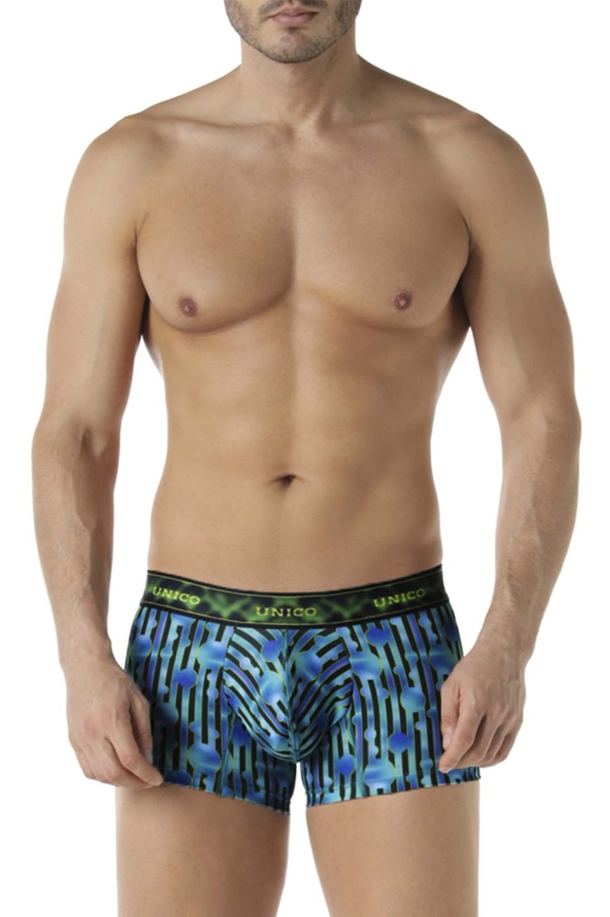 Unico 22070100108 Parafina Trunks Blue Printed