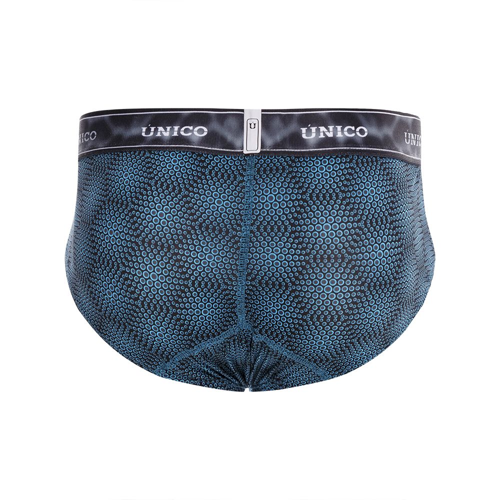 Unico 22070201105 Moleculas Briefs Teal Printed