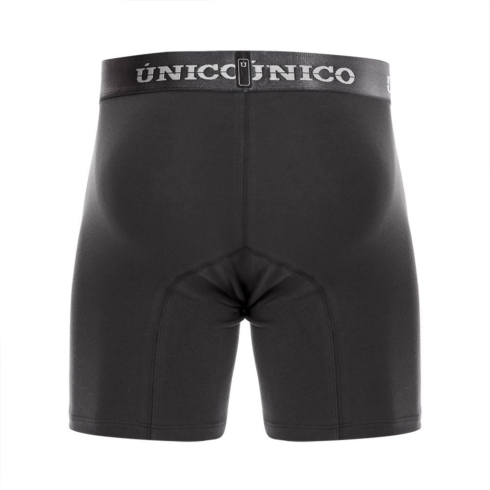 Unico 22120100204 Asfalto A22 Boxer Briefs Dark Gray Plus Sizes