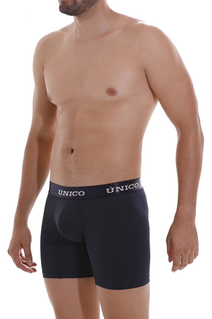 Unico 22120100206 Profundo M22 Boxer Briefs Dark Blue Plus Sizes