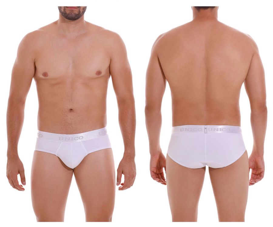 Unico 22120201101 Cristalino A22 Briefs White Plus Sizes