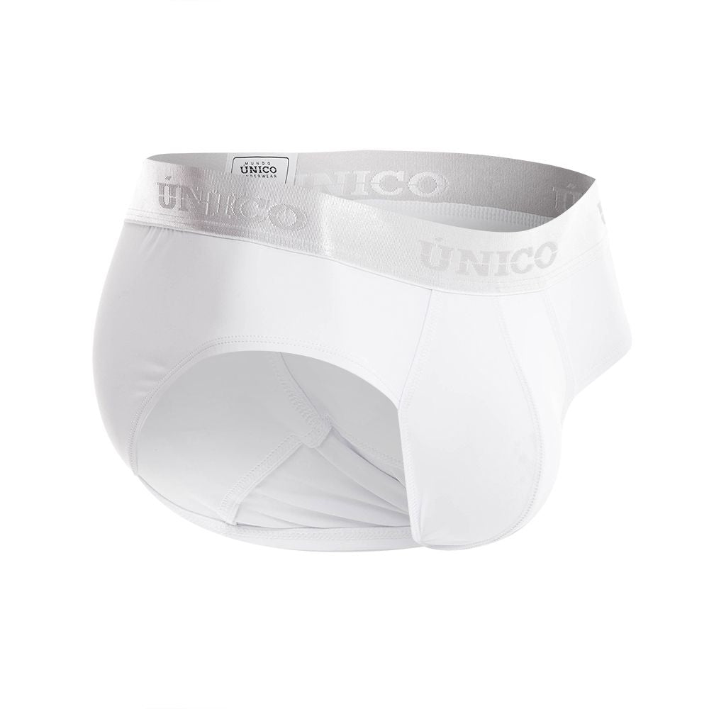 Unico 22120201101 Cristalino A22 Briefs White Plus Sizes