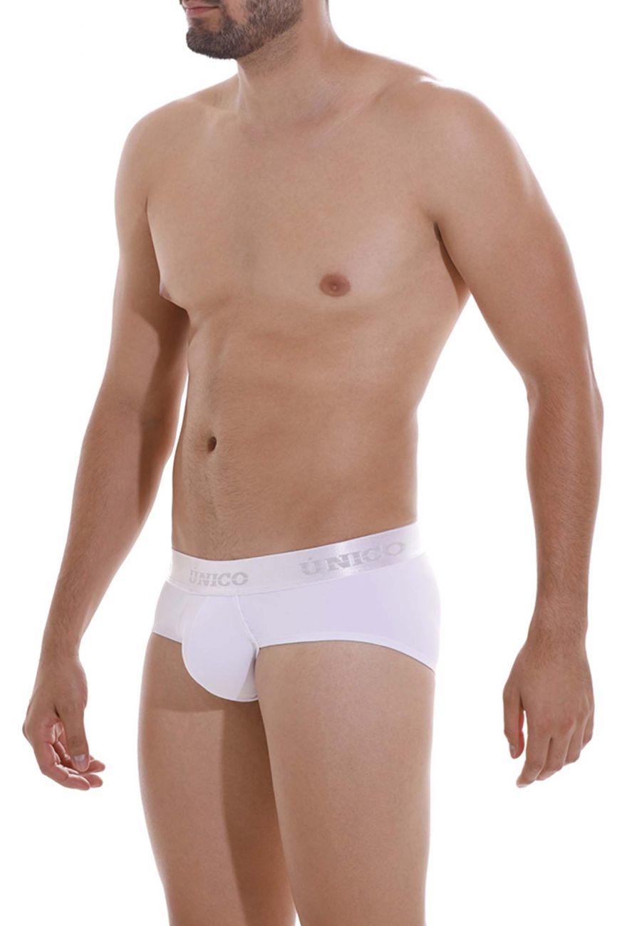 Unico 22120201101 Cristalino A22 Briefs White Plus Sizes