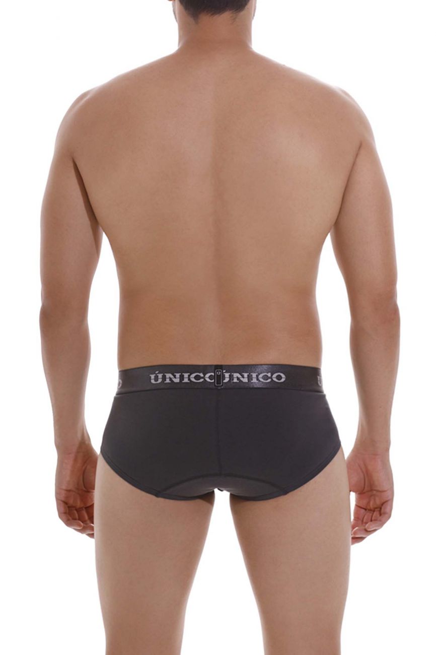 Unico 22120201104 Asfalto A22 Briefs Dark Gray Plus Sizes