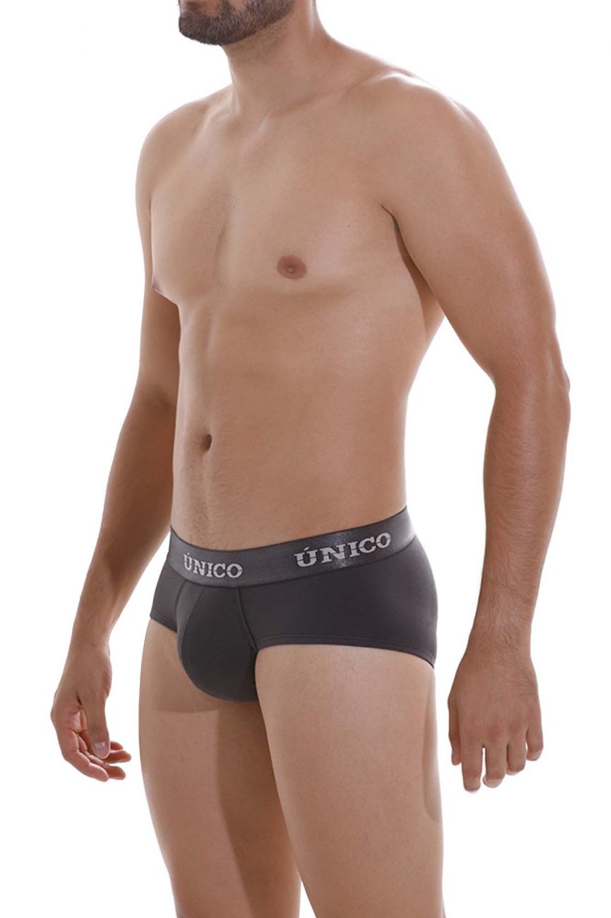 Unico 22120201104 Asfalto A22 Briefs Dark Gray Plus Sizes