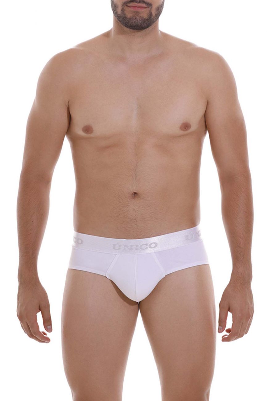 Unico 22120201105 Cristalino M22 Briefs White Plus Sizes