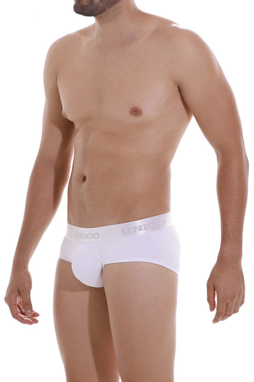 Unico 22120201105 Cristalino M22 Briefs White Plus Sizes