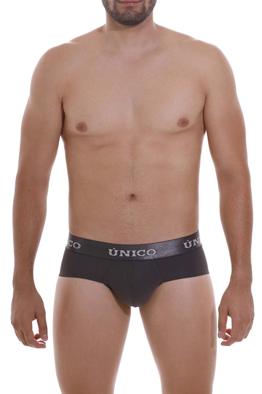 Unico 22120201108 Asfalto M22 Briefs Dark Gray Plus Sizes