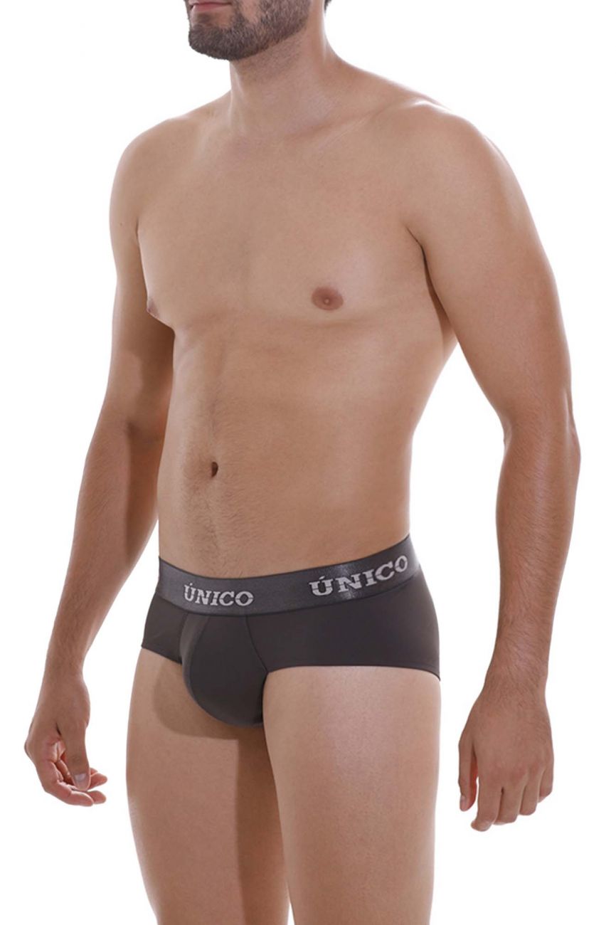 Unico 22120201108 Asfalto M22 Briefs Dark Gray Plus Sizes