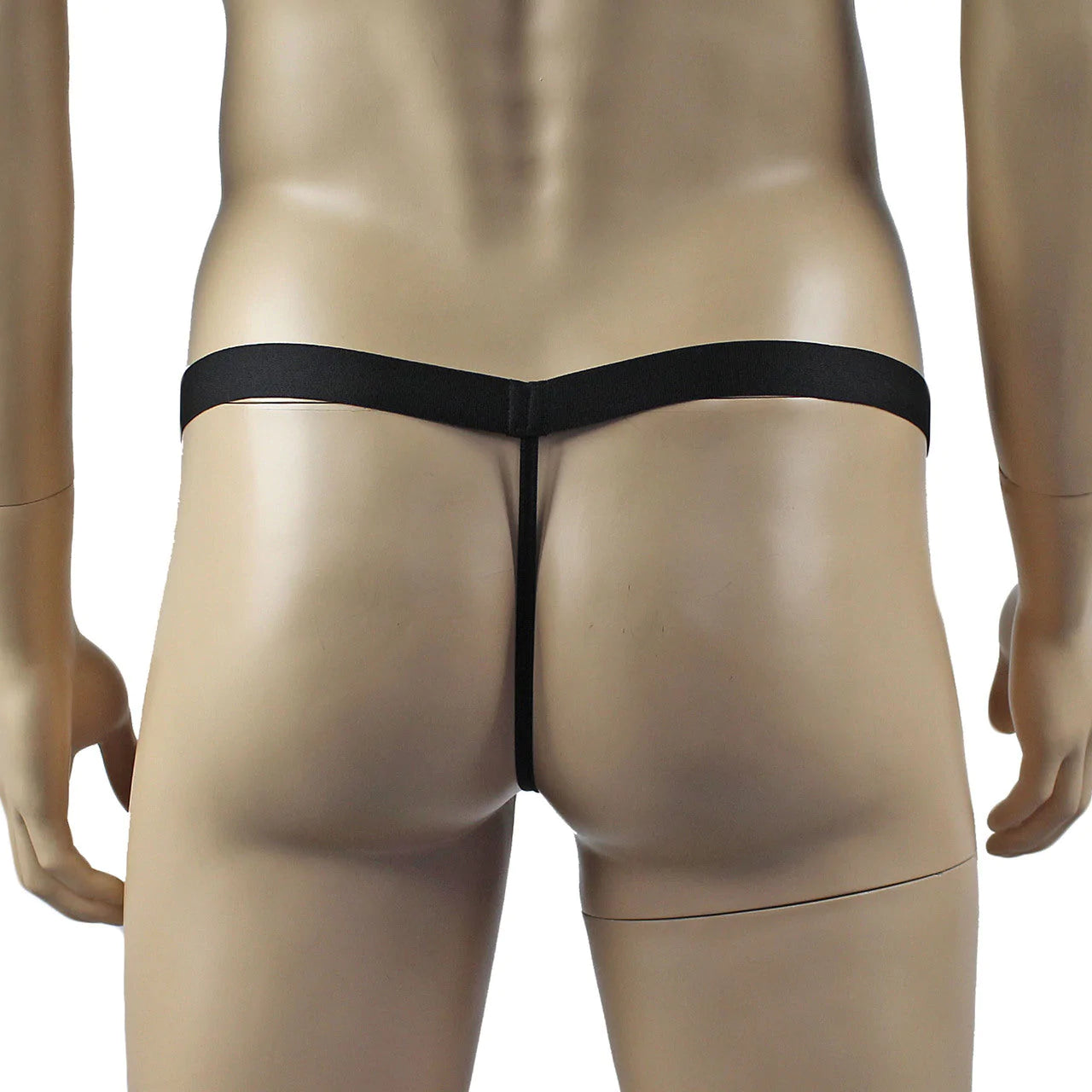 SALE - Male Willie G string Thong with Naughty Print Black and White